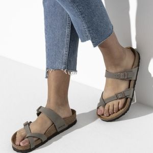 *Reserved- Please do not buy* Mayari Birkenstocks in Stone NWOB